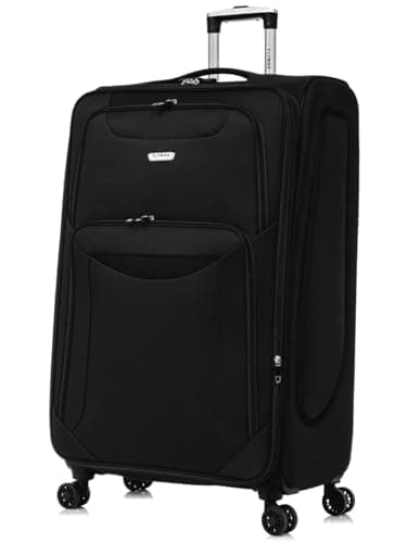 Image of FLYMAX 32" Extra Large Super Lightweight 4 Wheel Suitcase Luggage Expandable with Wheels Black