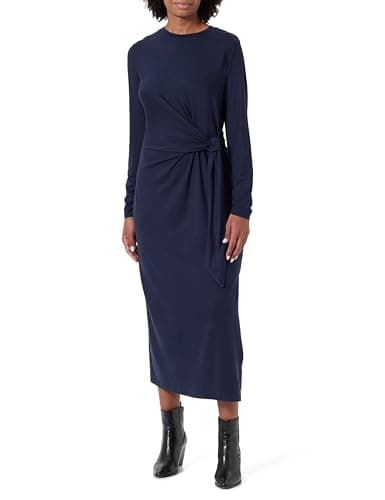 Image of BOSS Women's C_erlot Jersey Dress, Dark Blue, S