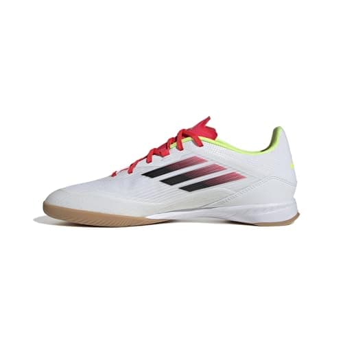Image of adidas Unisex F50 League Football Boots Indoor, Cloud White/Core Black/Solar Yellow, 10 UK