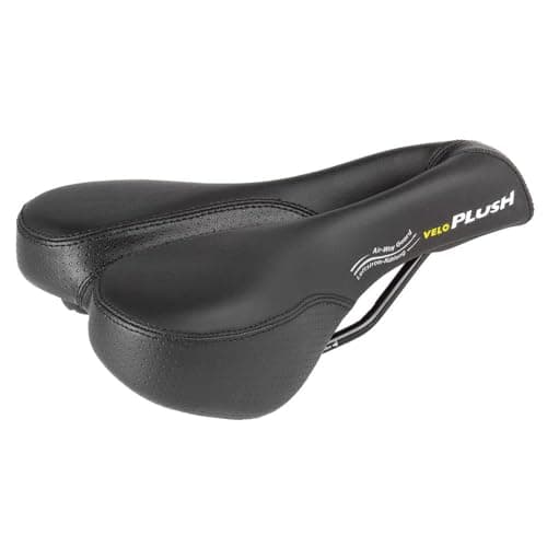 Image of Velo Basic Deep Channel Saddle - Black, L = 243 X W = 155 Mm