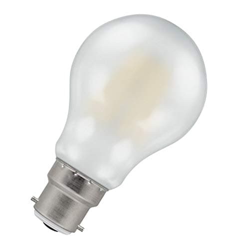 Image of Crompton Lamps LED GLS 7.5W BC-B22d Dimmable Filament (60W Equivalent) 2700K Warm White Pearl 806lm BC Bayonet B22 Frosted Opal Light Bulb