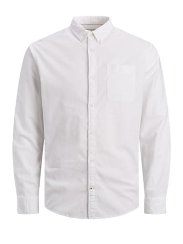 Image of JACK & JONES Mens Oxford Shirt White XL
