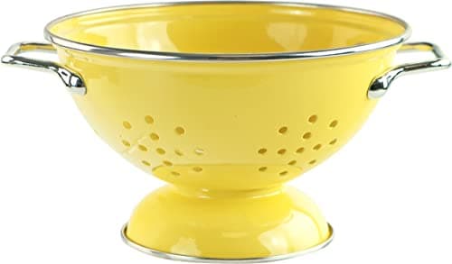Image of Reston Lloyd 18201 1 Quart, Lemon Calypso Basics 1 Qt. Colander, Stainless Steel Rims