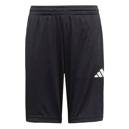 Image of adidas Unisex Kids Train Essentials 3-Stripes Short, Black/White, 13-14 Years