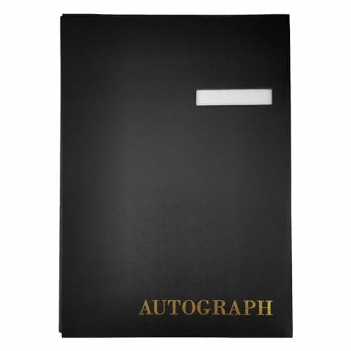 Image of D.RECT Signature Book with 10 Card Dividers - Signature Folder, Black