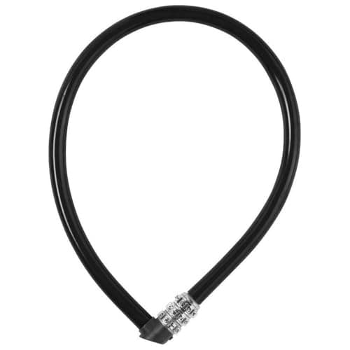 Image of ABUS cable lock 3406C - combination lock - 55 mm long steel cable with plastic coating - security level 1