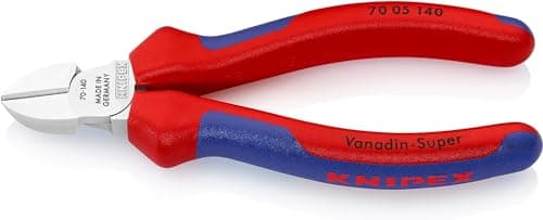 Image of KNIPEX Diagonal Cutter Chrome-Plated with Multi-Component Handles 140 mm, 70 05 140
