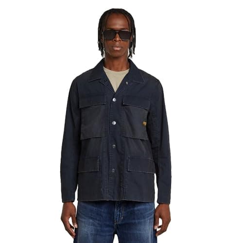Image of G-STAR Men's 4 Pkt Overshirt, Blue (Salute D26429-D387-C742), L