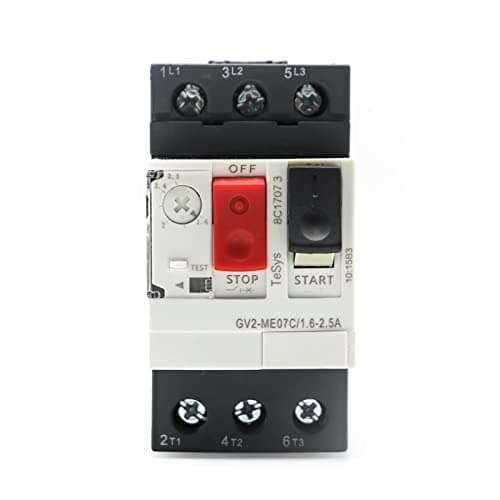 Image of Motor Starter GV2ME Series Motor Protector Motor Circuit Breaker Push Button 3P Thermal Magnetic Type Motor Breaker(GV2ME32C 24-32A)