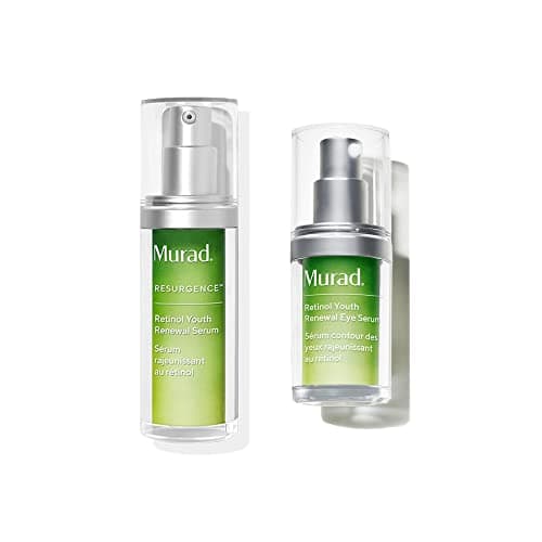 Image of Murad Resurgence Retinol Youth Renewal Serums Duo | Anti-Aging Serum for Under Eye and Eyelids | Retinol Tri-Active Technology | Dark Circles Eye Cream | Mature Face Skin-Radiance Boost