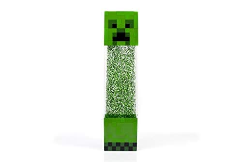 Image of Minecraft Creeper Glitter Motion Light | 12-Inch Fun Mood Light LED Lamp