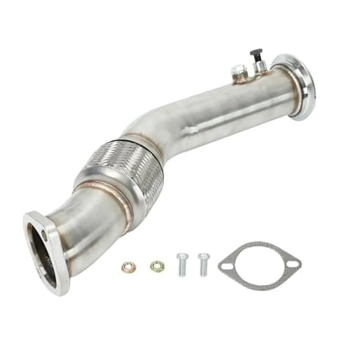 Image of Exhaust Tip For BMW 535D 335D E90 E91 E92 E60 E61 Exhaust Systems Racing Stainless Steel 3" Turbo Exhaust Downipipe Exhaust Manifolds Exhaust Tips