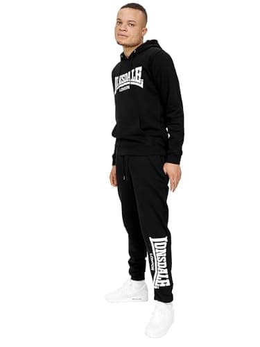 Image of Lonsdale men's tracksuit with hood slim fit CLOUDY XL