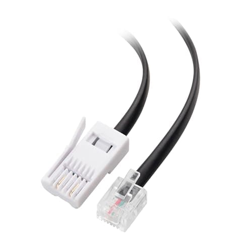 Image of Cable Matters 10m BT to RJ11 Cable (Telephone Cable for BT) in Black - 10m