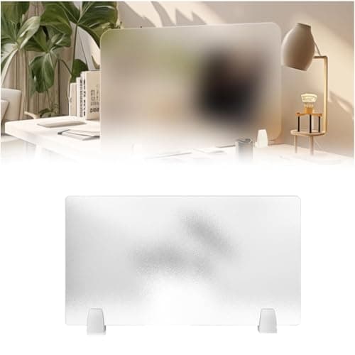 Image of SXFSDOU Translucent Office Partition Panel 70CM x 40CMAbrasive Material Available in 40-120CM Lengths Ideal for Workspace Separation (1PC)