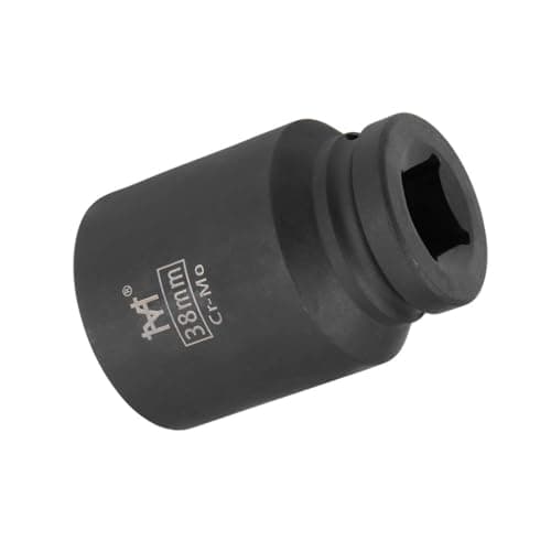 Image of Unifizz 3/4 Inch Drive - 38mm Deep Impact Socket with 6 Point Design, Heat-Treated Cr-V Steel 78mm Length, Metric Sizes