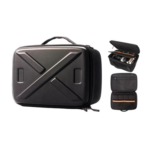 Image of Besnfoto Hard Shell Camera Case, Protective Camera Bag with Storage Compartments, Compatible with Sony Alpha 7 II III IV/7R V, Canon EOS Rebel R100/R50 DSLR Mirrorless Cameras