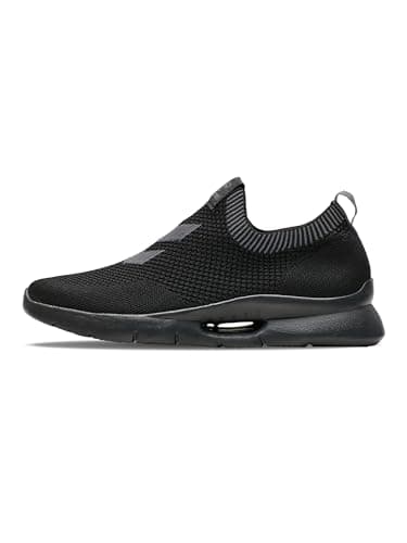 Image of hummel Tatum Seamless Adult Multisport Shoes, Breathable, Lightweight Design, Seamless Size, Black, 7 UK