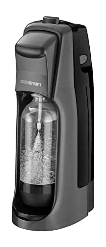 Image of SodaStream Jet Sparkling Water Maker, Carbonated Water Machine Starter Kit with 1 Litre Reusable BPA Free Carbonating Water Bottle & 60 L CO2 Gas Cylinder – Black