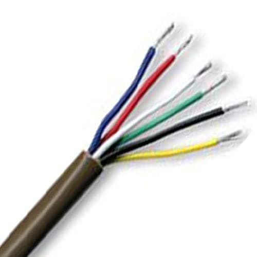 Image of Ali's DIY 6 Core Brown PVC Insulated Alarm Cable - 10 Metre Custom Cut Length