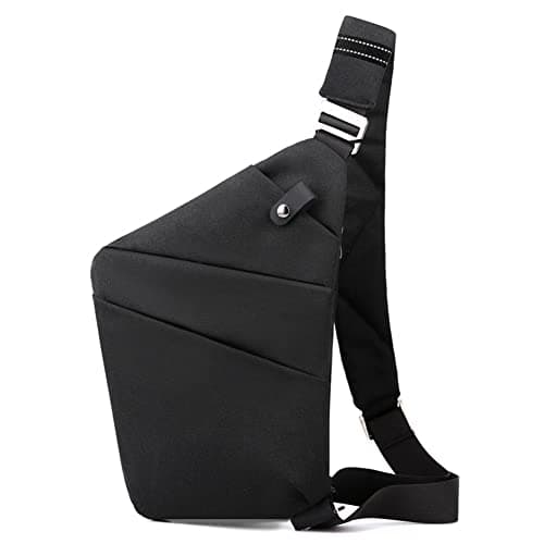 Image of DKIIL NOIYB Sling Bag for Men Women Personal Flex Crossbody Purse Nylon Anti Theft Chest Bag with Multi Pockets for Travel Outdoor