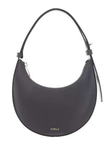 Image of Furla Leather evening bag Delizia Mini Shoulder Bag Urban Gray dark grey
