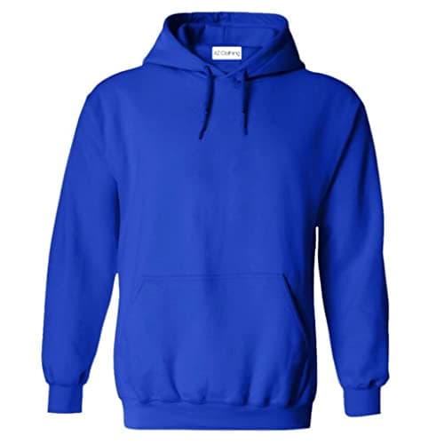 Image of AZ Plain Pullover Unisex Hoodie Men's and Women's Hooded Sweatshirt Royal Blue