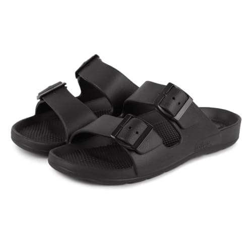 Image of totes SOLBOUNCE Mens Adjustable Double Buckle Slider