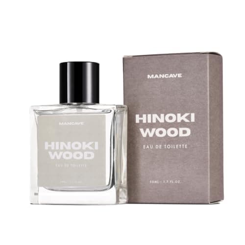 Image of ManCave Hinoki Wood Men's EDT 50ml, Cedar Musk Vetiver Men Cologne, Men Fragrance, Aftershave, Perfume for him, natural Fragrance, Gifts for dad, present idea