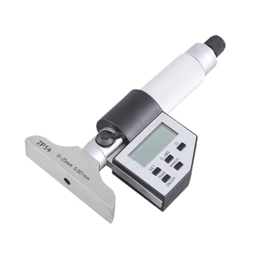Image of Depth Micrometer 0-25 0-50 0-100 0-200 0-150mm/0.01 Bridge Length 63mm(0-25mm 1 rod)