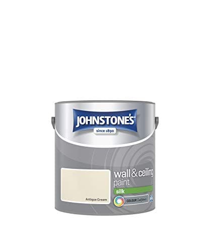 Image of Johnstone's Wall and Ceiling Silk Emulsion Paint - Antique Cream 2.5L