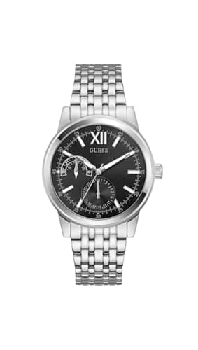 Image of Guess Men's Dress Watch GW0976G1 42mm Stainless Steel Analog Quartz Classic Design Mineral Glass 3ATM Stainless Steel Bracelet