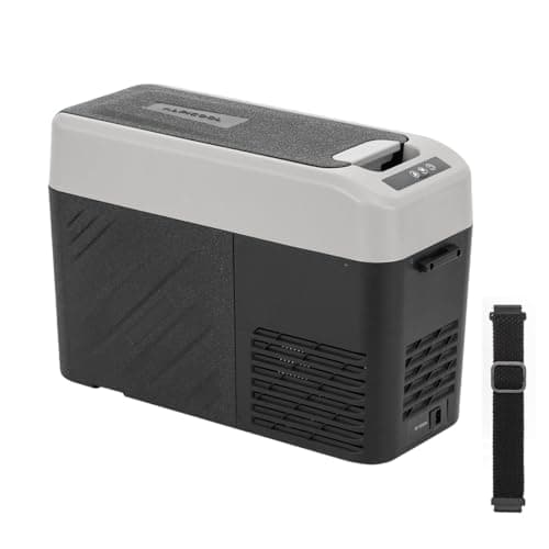 Image of Alpicool KCF15 15L Compressor Car Refrigerator Portable Freezer for Cars, Trucks, Compact Camping Fridge 12/24V DC Cool Box for Travel, Road Trips, Food & Drinks, Lightweight Design