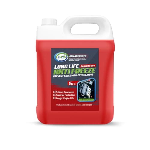 Image of JOVS Antifreeze Engine Coolant Red 5L – All-Year Protection for Your Vehicle from Freezing & Overheating - Suitable for All Cars Frost Prevention Trusted Formula for Peak Engine Performance.
