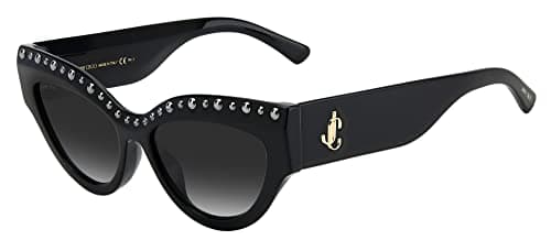 Image of Jimmy Choo Sonja/g/s 807/9O BLACK Sunglasses Women's Acetate, Standard, 55