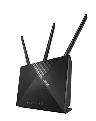 Image of ASUS 4G-AX56 WIFI6 Cat.6 300Mbps Dual-Band WiFi 6 LTE Router, data rate up to 1800Mbps, Captive portal, Lifetime Free Internet Security