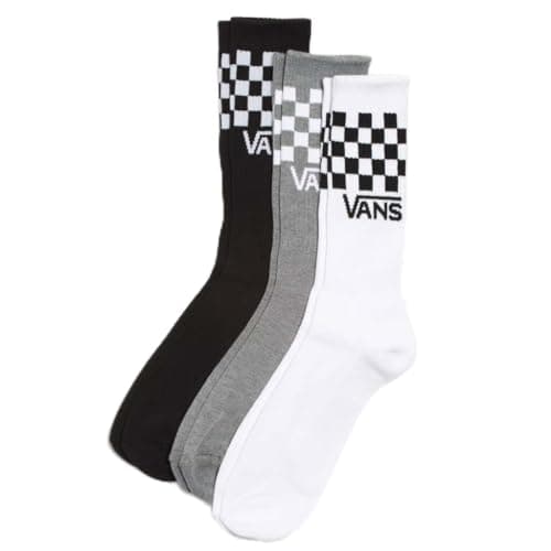 Image of Vans Classic Check Crew logo, Black/White, S