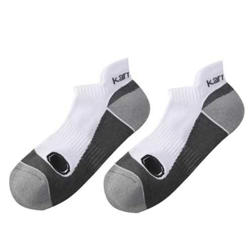 Image of Karrimor Mens 2 Pack Running Socks Training Sports White/Grey Marl 7-11