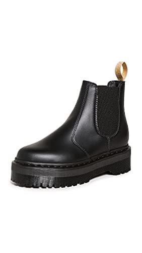 Image of Dr. Martens Women's Vegan 2976 Quad Chelsea Boots, Black, 10 Medium US