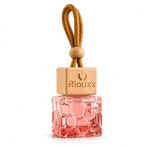 Image of Riouxx Car Air Freshener Diffuser – Aromatherapy Vent Clip Perfume Diffuser for Car – Refillable Essential Oil Car Freshener – Long Lasting Fragrance Auto Air Vent Clip 8 ml (Cedar)