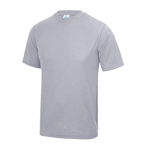 Image of Just Cool Mens Performance Plain T-Shirt (XXL) (Heather Grey)