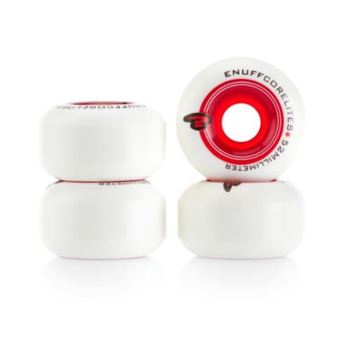 Image of Enuff Corelites Red Skateboard Wheels - 52mm