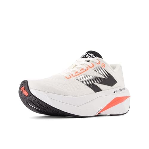 Image of New Balance Women's FuelCell Supercomp Trainer V3 Running Shoe, Sea Salt/Urgent Red/Black, 11 Wide