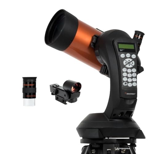 Image of Celestron 11049 NexStar 4SE Computerised Maksutov-Cassegrain Telescope with Fully Automated Mount, SkyAlign Technology and XLT Coating, Black/Orange