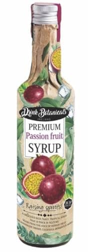 Image of Drink Botanicals Passion Fruit Syrup Puree | Premium Quality, Natural Fruit Content Puree | Flavored Syrup for Beverages | Natural | 30 Servings 500ML Glass Bottle