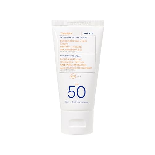 Image of KORRES YOGHURT Unscented Face + Eyes Gel-Cream SPF50 50ml
