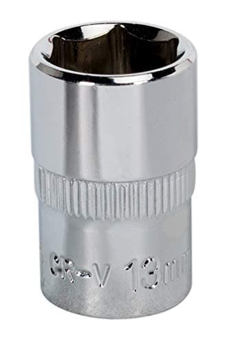 Image of Sealey Sp3813 Walldrive Socket 13Mm 3/8Sq Drive Fully Polished