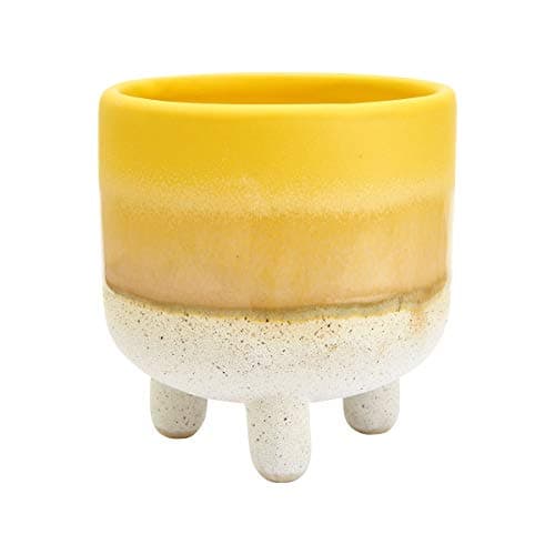 Image of Sass & Belle Mojave Glaze Yellow Planter