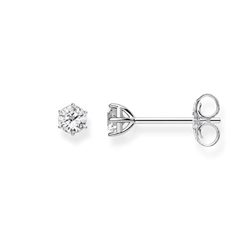 Image of Thomas Sabo Stud Earrings White Stone 925 Sterling Silver H1964-051-14
