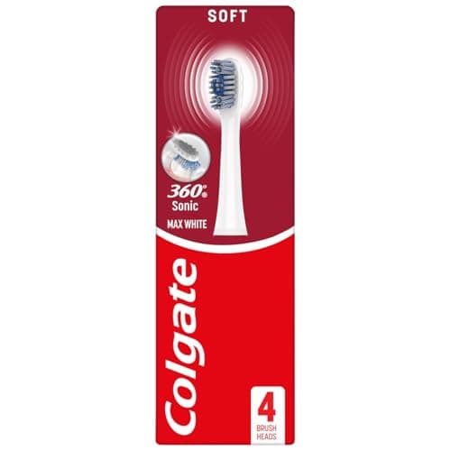 Image of Colgate 360 Sonic Max White Battery Powered Toothbrush Refills - Slim Tip Bristles - Soft Battery Toothbrush